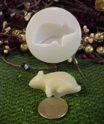 Mouse Embed 1 Cavity Silicone Mold 2759