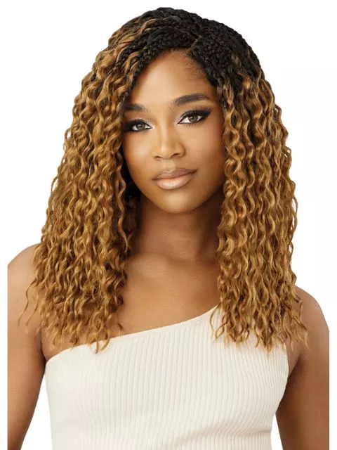 [MULTI PACK DEAL] Outre X-Pression Twisted Up Crochet Braid BOHO WET & WAVY VIBE BEACH BRAID 14″ 3X-10pcs