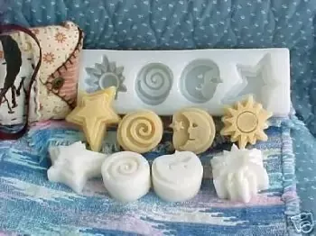 Night Sky 4 Cavity Silicone Mold 553