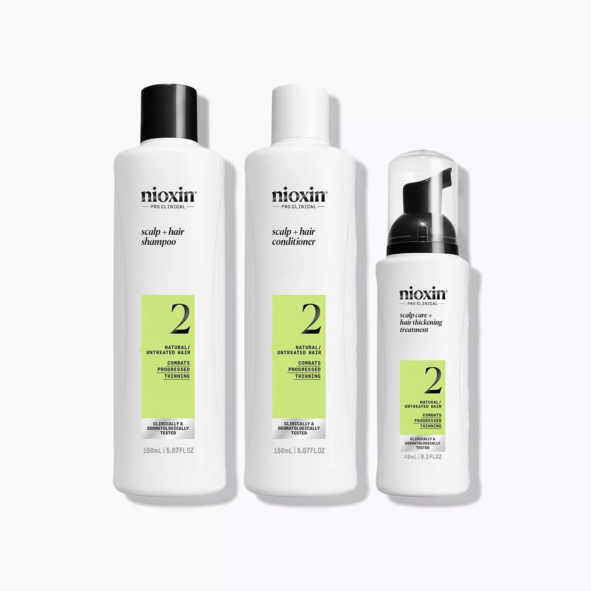Nioxin System 2 Kit for Natural Hair with Progressed Thinning