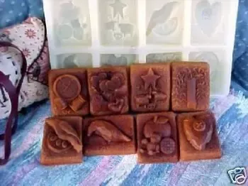 Now Thats Prim Small Soaps 8 Cavity Silicone Mold 295
