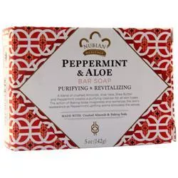Nubian Heritage Bar Soap Peppermint & Aloe 5 oz