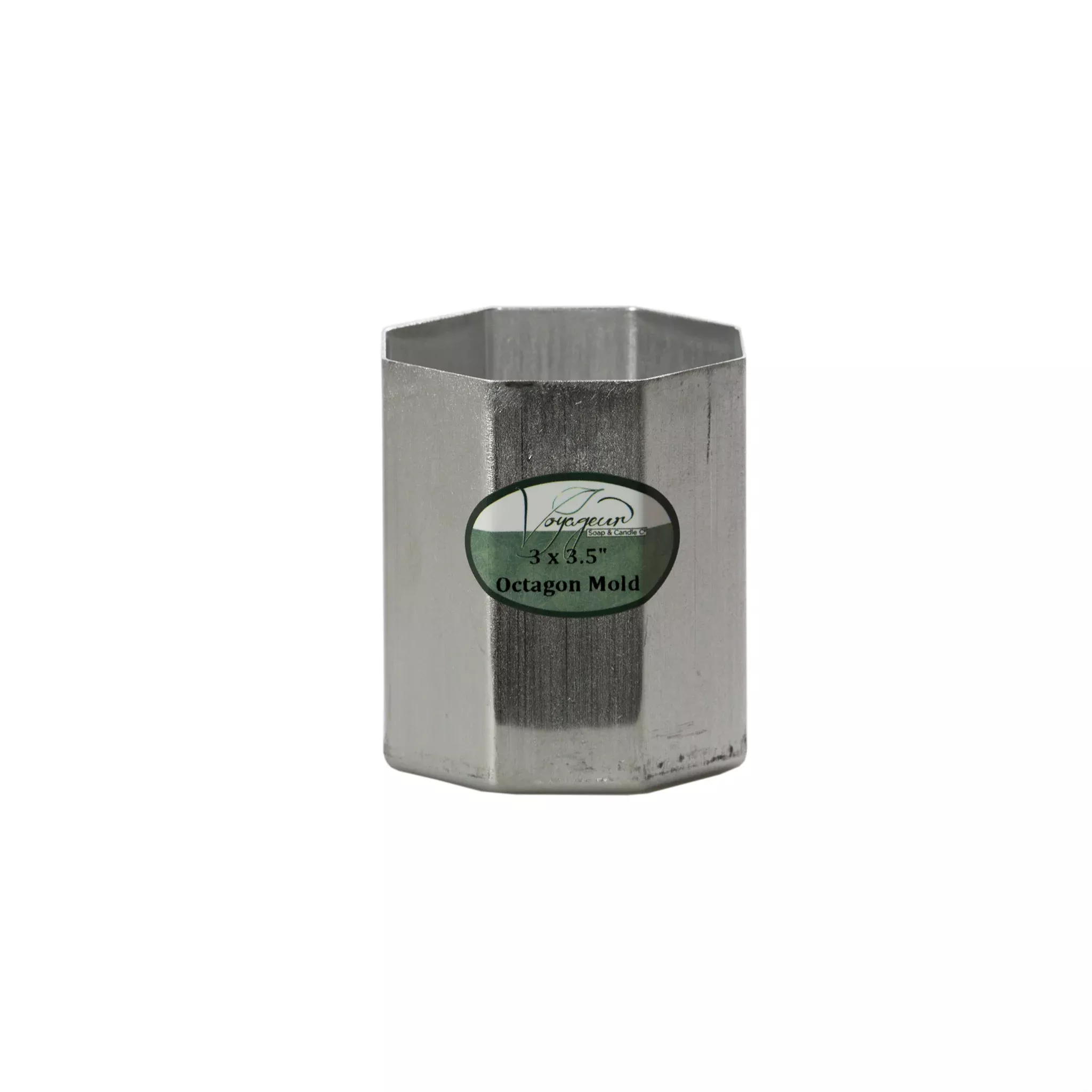 Octagonal Metal Candle Mold 3 x 3.5"