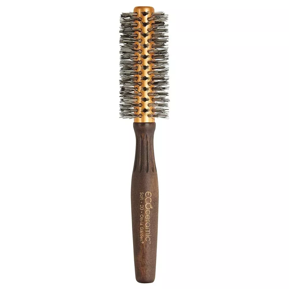 Olivia Garden EcoCeramic Soft Bristles Round Hair Brush