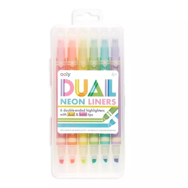 OOLY DUAL LINER DOUBLE-ENDED HIGHLIGHTERS SET