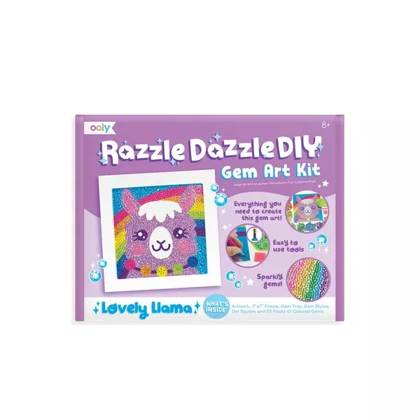 OOLY RAZZLE DAZZLE D.I.Y GEM ART KIT – LOVELY LLAMA