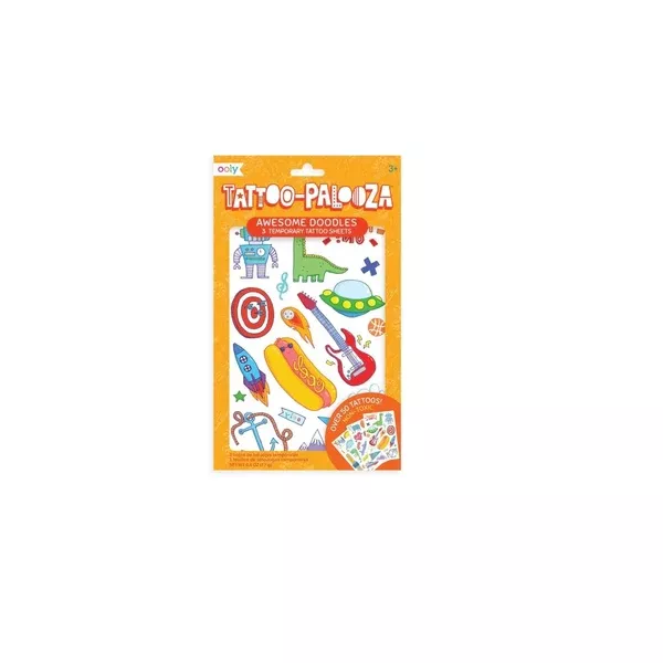 OOLY TATTOO PALOOZA TEMPORARY TATTOOS – AWESOME DOODLES TEMPORARY