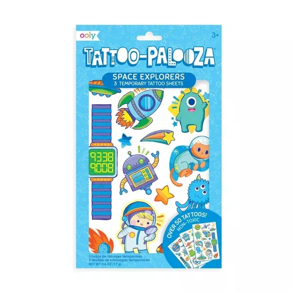 OOLY TATTOO PALOOZA TEMPORARY TATTOOS - SPACE EXPLORER