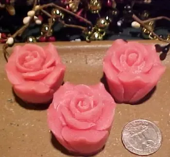 Open Rose Embed 1 Cavity Silicone Mold 1739