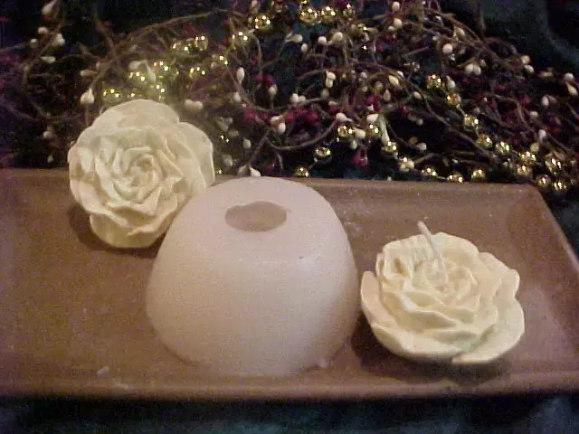 Ornate Rose Small Soap 1 Cavity Silicone Mold 1927