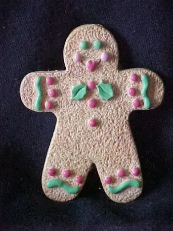 Ornie Gingerbread Man Embed 1 Cavity Silicone Mold 881