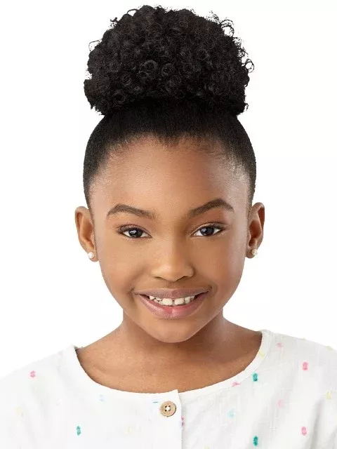 Outre Lil Looks Premium Synthetic Drawstring Ponytail -MINI COILY PUFF