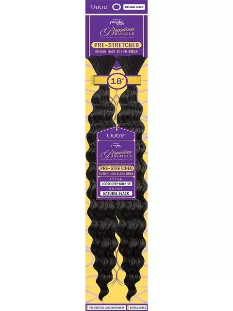 Outre Premium Purple Brazilian Bundle PRE-STRETCHED LOOSE DEEP BULK