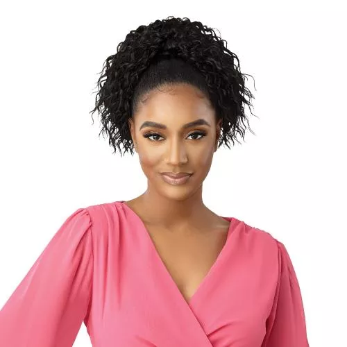 Outre Pretty Quick Drawstring Pony Wet N Wavy Deep Twist Curl