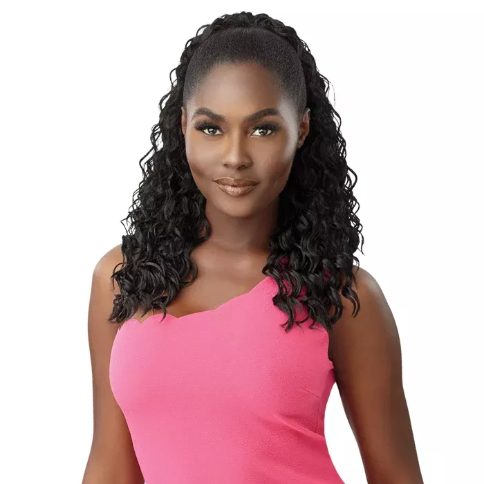 Outre Pretty Quick Wet & Wavy Wrap Ponytail - DEEP WAVE 20"