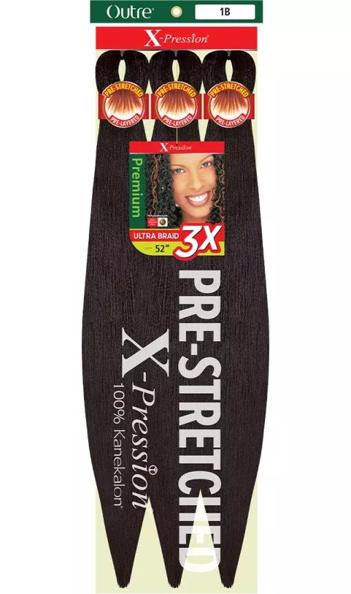 OUTRE SYNTHETIC PRE STRETCHED ULTRA BRAID - XPRESSION 3X 52 "