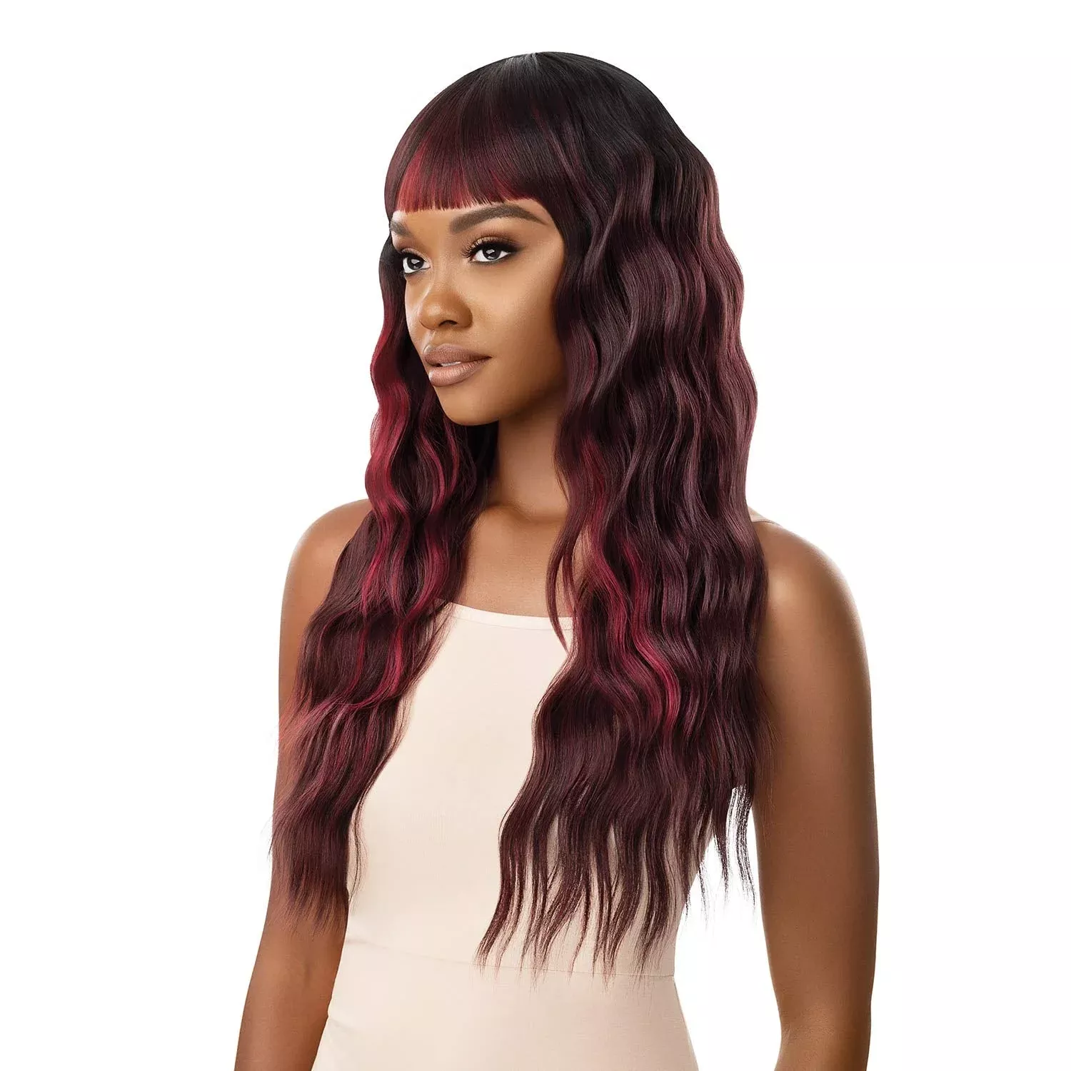 Outre Wigpop Synthetic Full Wig – KAYDEN (1 Jet Black)