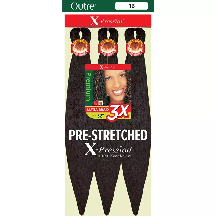 Outre X-Pression Pre-Stretched Crochet Braid - ULTRA BRAID 3X 32"
