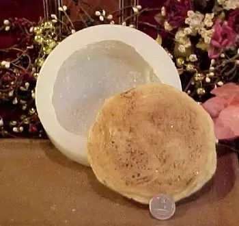 Pancake Large Soap 1 Cavity Silicone Mold 1007