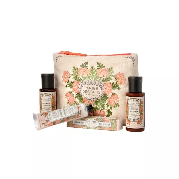 PANIER DES SENS ROSE GERANIUM TRAVEL POUCH