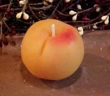 Peach Whole Candle 1 Cavity Silicone Mold 1240