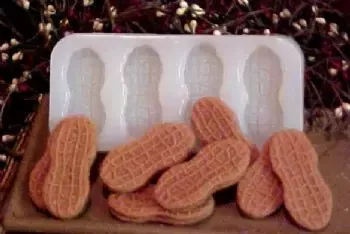 Peanut Cookie Embeds 4 Cavity Silicone Mold 447