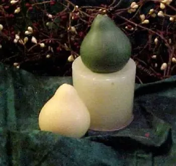 Pear Small Soap 1 Cavity Silicone Mold 1246