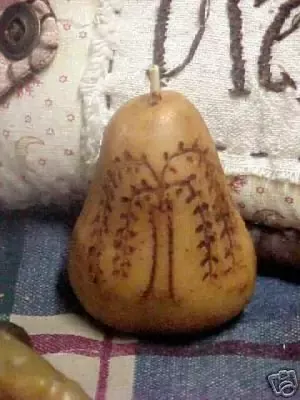 Pear with Willow 1 Cavity Silicone Mold 1123