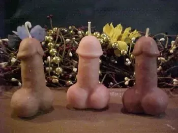 Penis Votive 1 Cavity Silicone Mold 1285