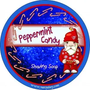 Peppermint Candy Shaving Soap 2.oz