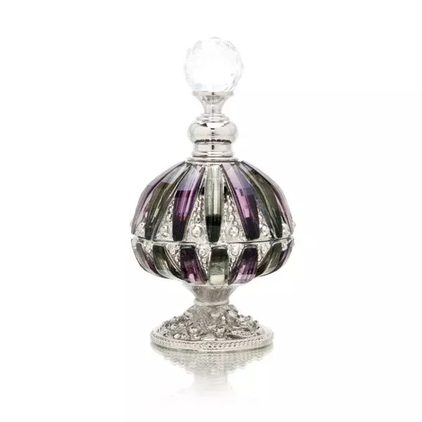 Perfume Bottle (Purple and Grey Decorative Stones) Model No. PB-760