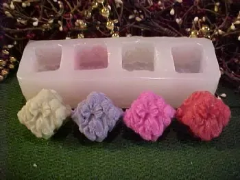 Petit Four Cake Tarts 4 Cavity Silicone Mold 529