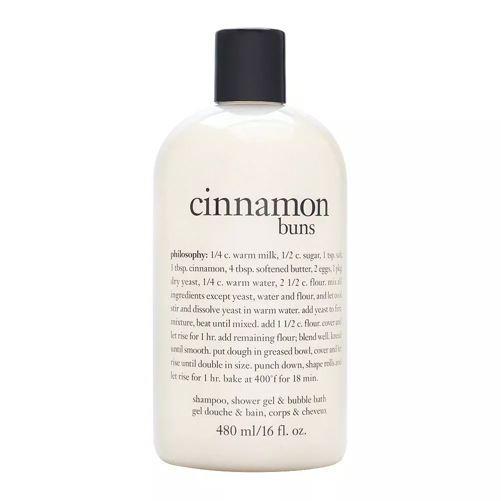 Philosophy Cinnamon Buns 16 oz Perfumed Shampoo, Shower Gel & Bubble Bath