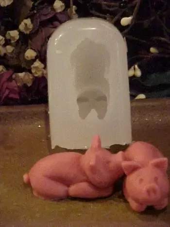 Pig 1 Cavity Silicone Silicone Mold5339