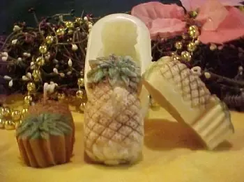 Pineapple Floater Candle 1 Cavity Silicone Mold 1311