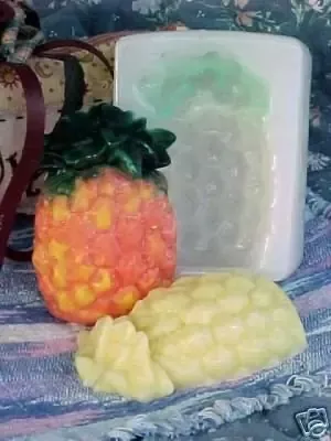 Pineapple Half Small Soap1 Cavity Silicone Mold 162