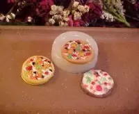 Pizza Mini Embed 1 Cavity Silicone Mold 2522