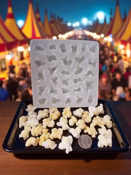Popcorn Embeds 29 Cavity Silicone Mold 5064
