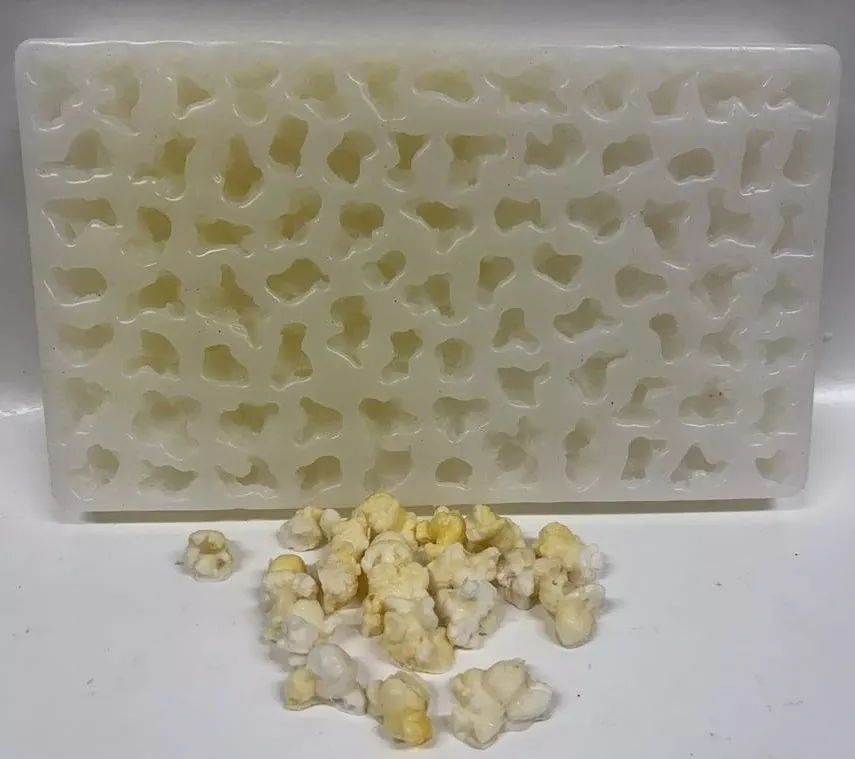 Popcorn Embeds 79 Cavity Silicone Mold 6009