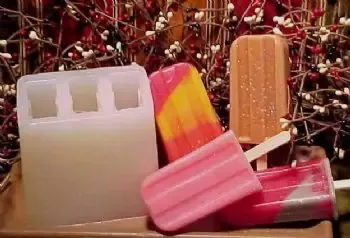 Popsicle Small Soap3 Cavity Silicone Mold 1219