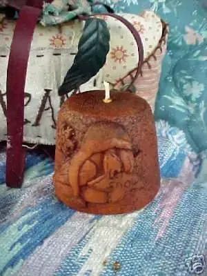 Prim Crow with Hat Votive 1 Cavity Silicone Mold 1758