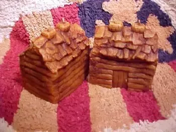 Prim Rustic Cabin Candle 1 Cavity Silicone Mold 7011