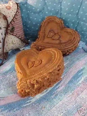 Primitive Heart with Stiching Large Soap 1 Cavity Mold 2483