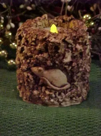 Primitive Mouse Electric Candle 1 Cavity Silicone Mold 1430