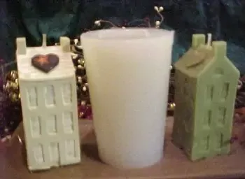 Primitive Saltbox House Candle 1 Cavity Silicone Mold 1349