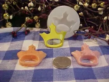 Princess Crown Embed 1 Cavity Silicone Mold 2525