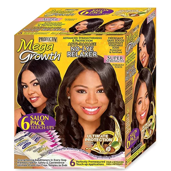 Profectiv Mega Growth No-Lye Relaxer 6 Salon Pack Touch-Ups - Super
