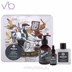 Proraso Single Blade Cypress & VetyverBeard Care Set Tin