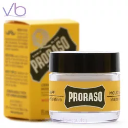 Proraso Single Blade Wood and Spice Moustache Wax