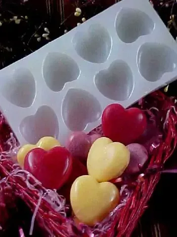 Puffy Hearts Tarts 8 Cavity Silicone Mold 213
